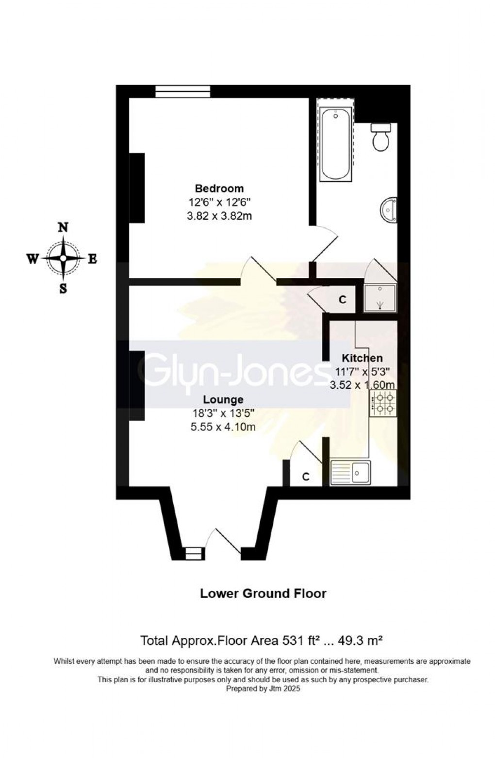 Floorplan for South Terrace, Littlehampton