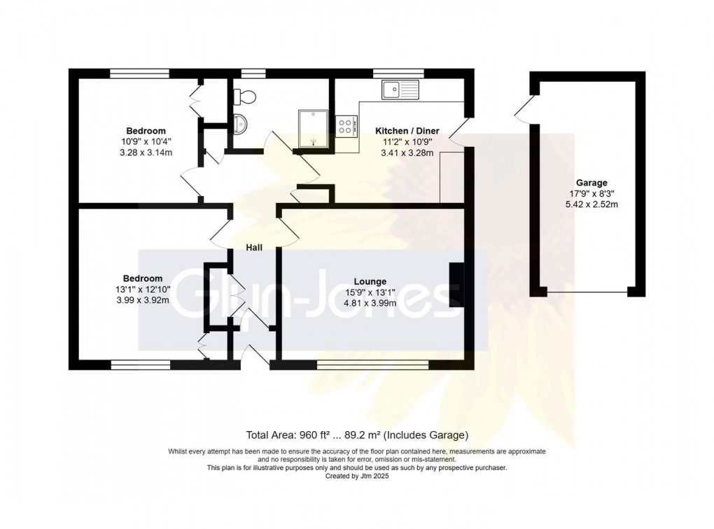 Floorplan for Hardy Close, Felpham