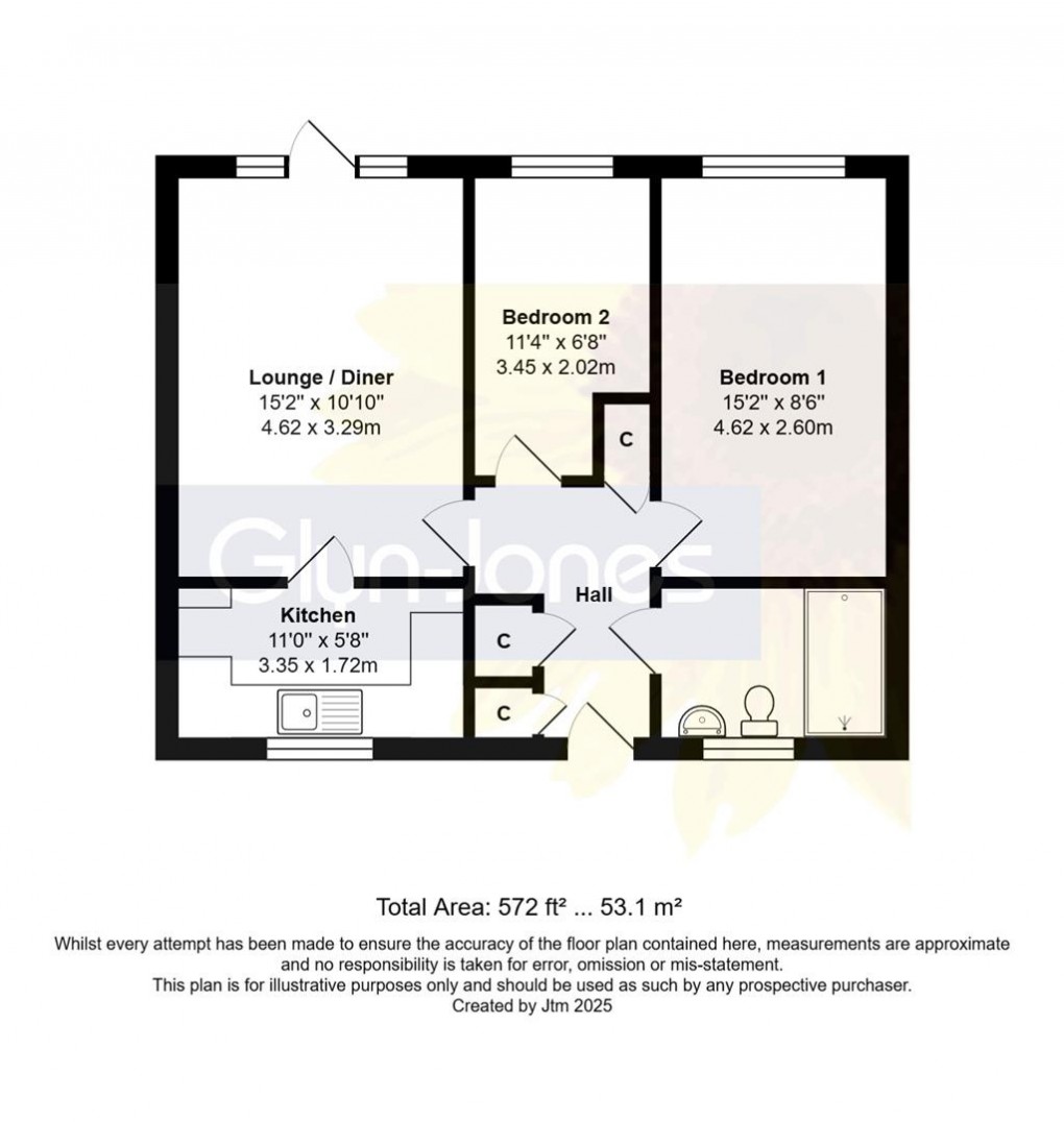 Floorplan for Field House, Station Road, East Preston