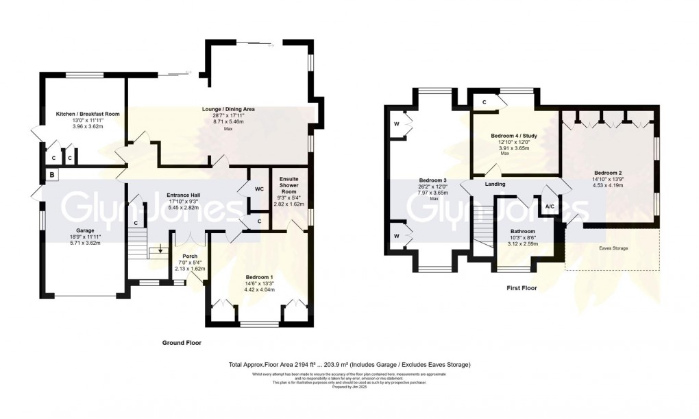 Floorplan for Ham Manor, Angmering