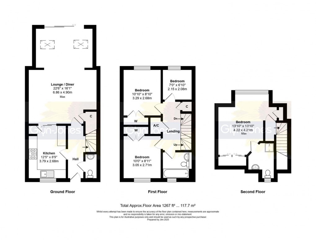 Floorplan for Langmeads Close, East Preston