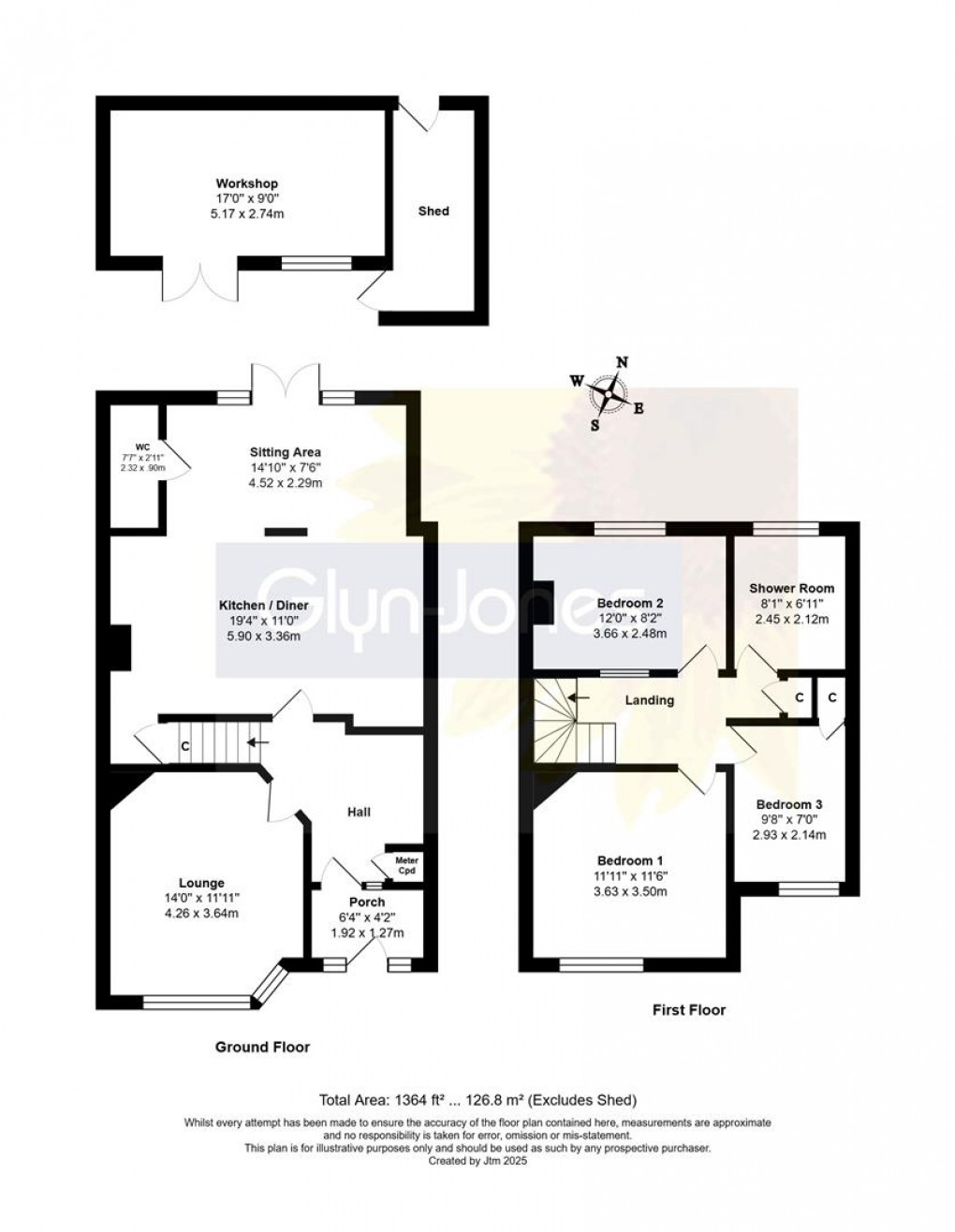 Floorplan for Henry Avenue, Rustington
