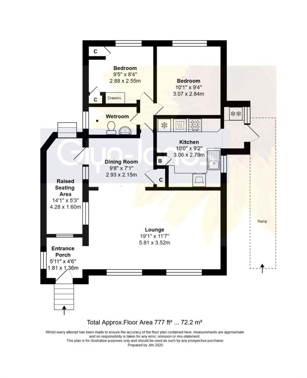 Floorplan for Penarth Gardens, Thornlea Court,