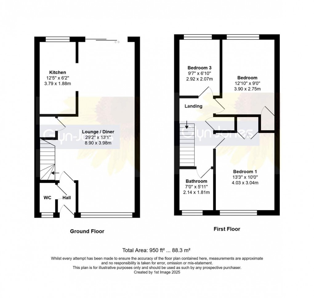 Floorplan for Dolphin Way, Rustington