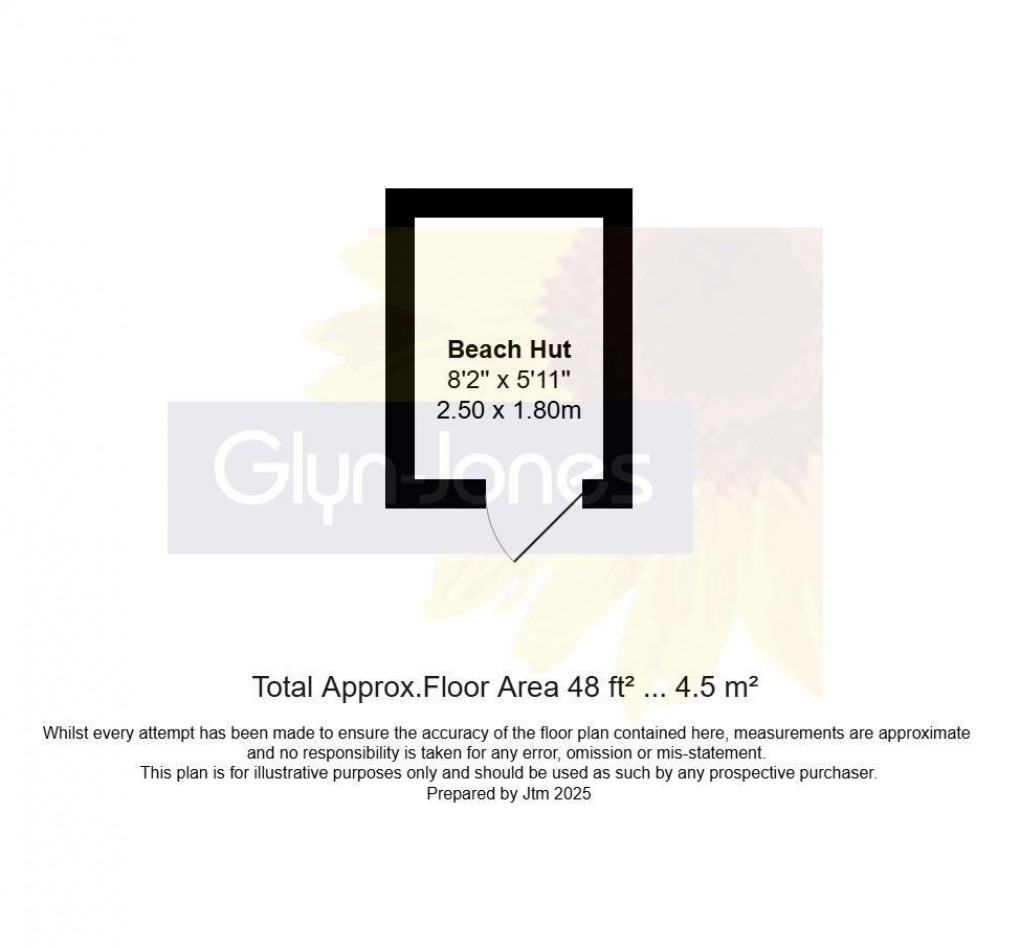Floorplan for Beach Hut 217, Sea Road, Littlehampton