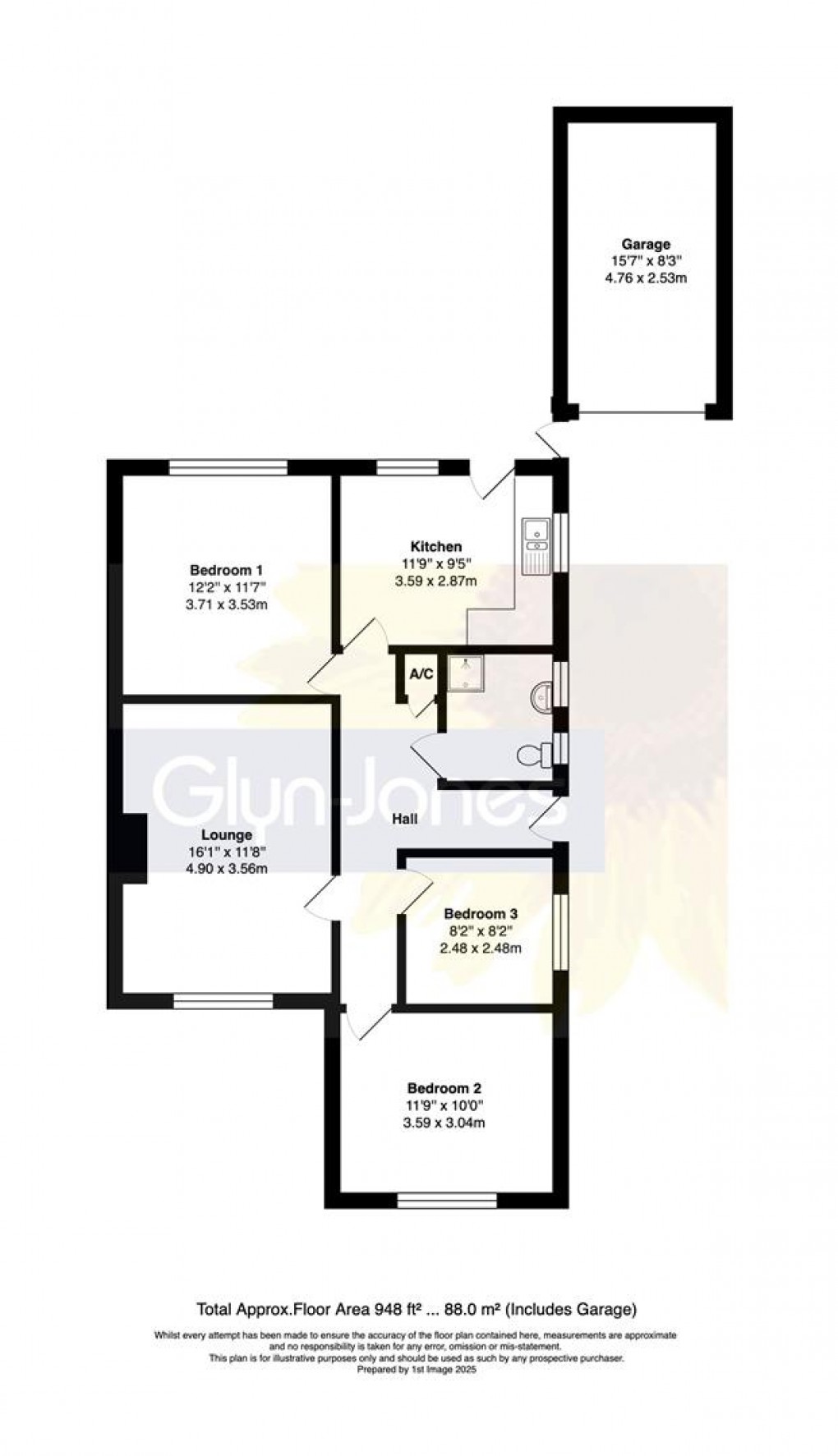 Floorplan for Chiltern Close, East Preston