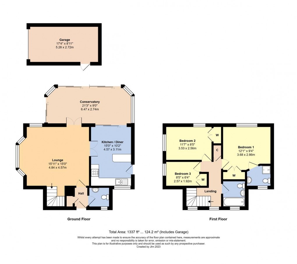 Floorplan for Hamilton Drive, Rustington