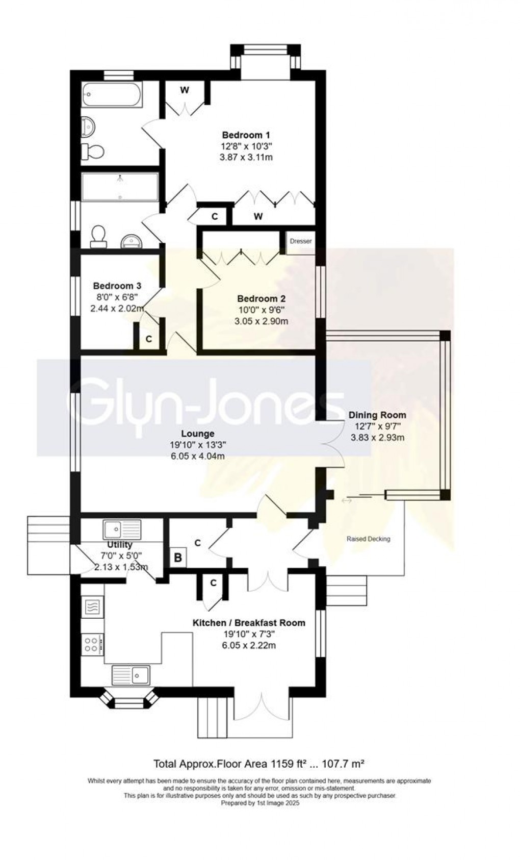 Floorplan for Honeysuckle Drive, Pagham