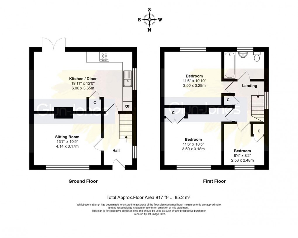 Floorplan for Griffin Crescent, Wick, Littlehampton