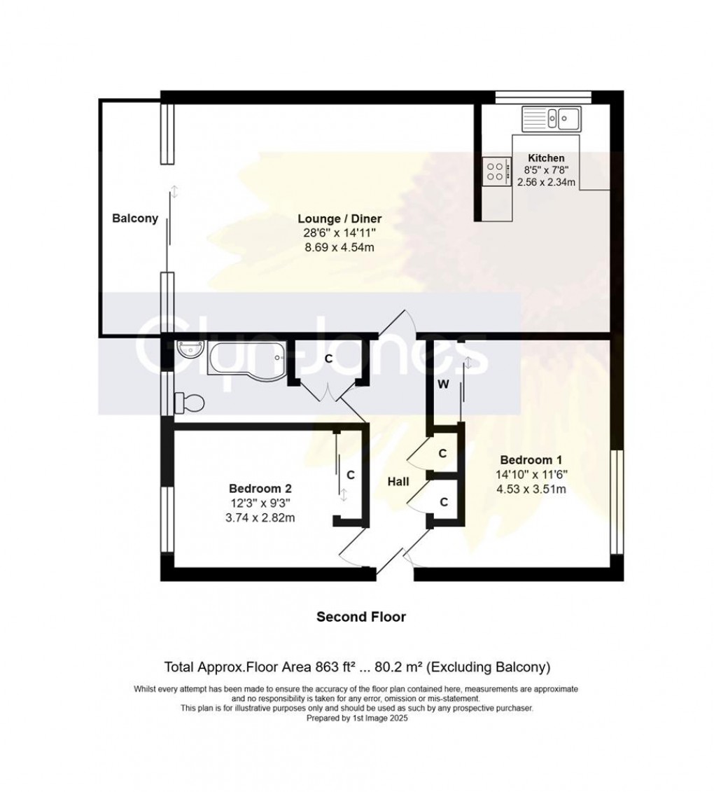 Floorplan for Millfield Close, Rustington, Littlehampton