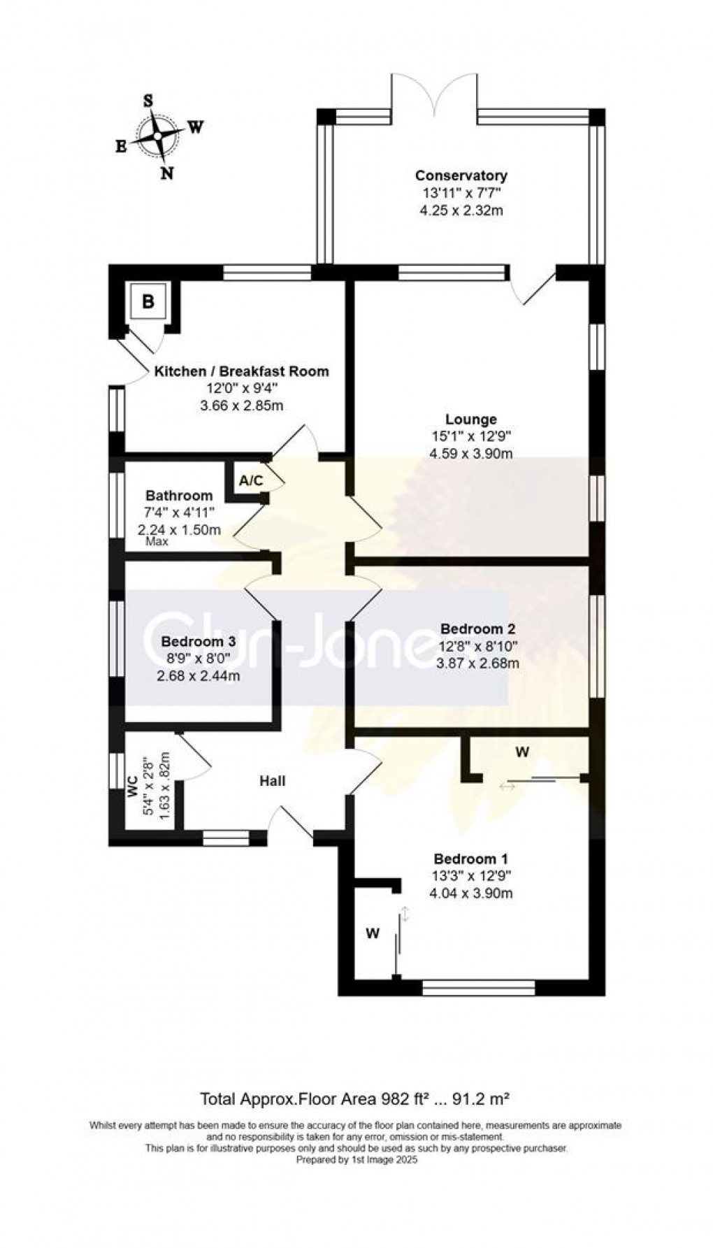 Floorplan for Mill Close, Rustington