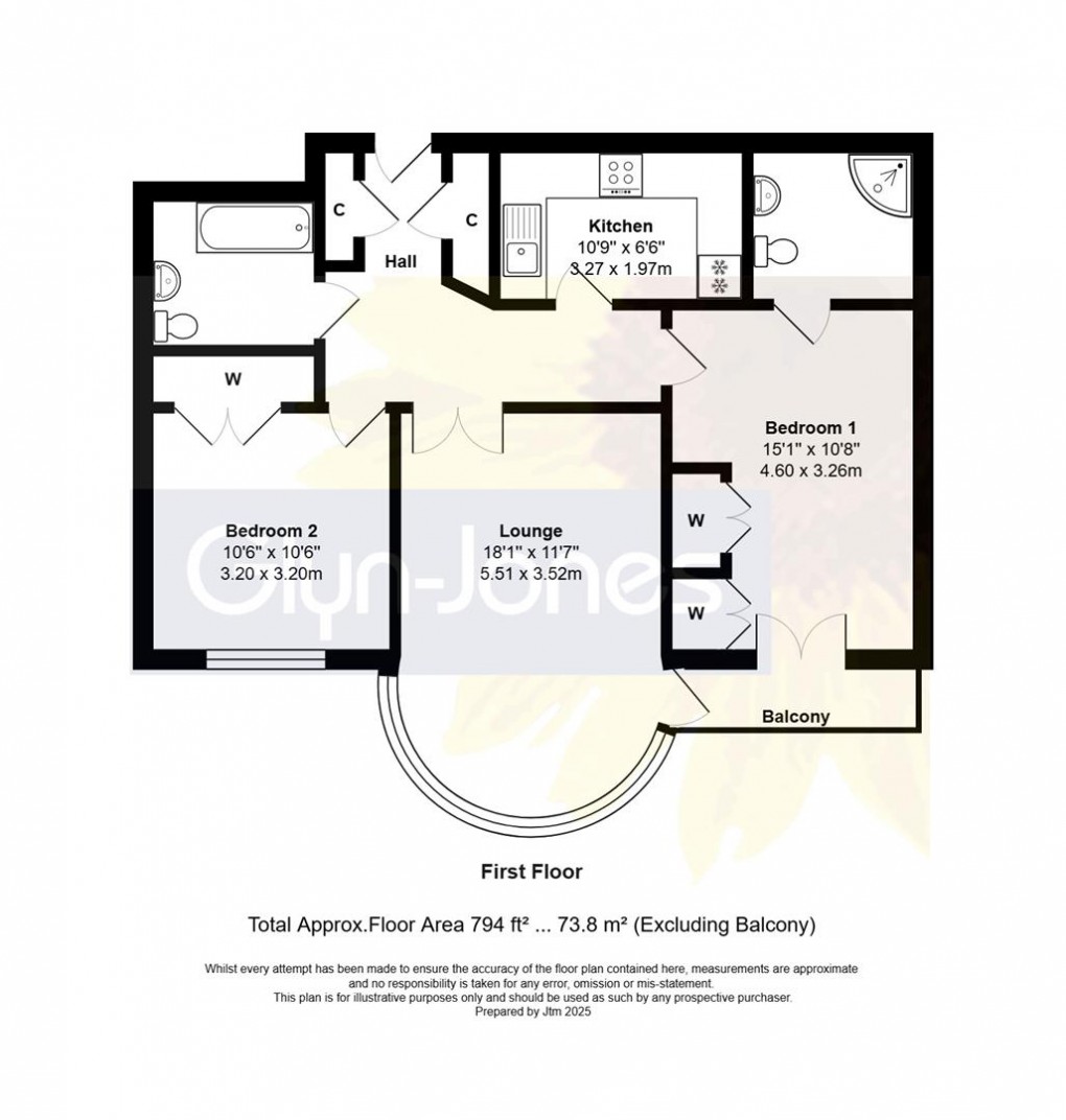 Floorplan for Harsfold Close, Rustington