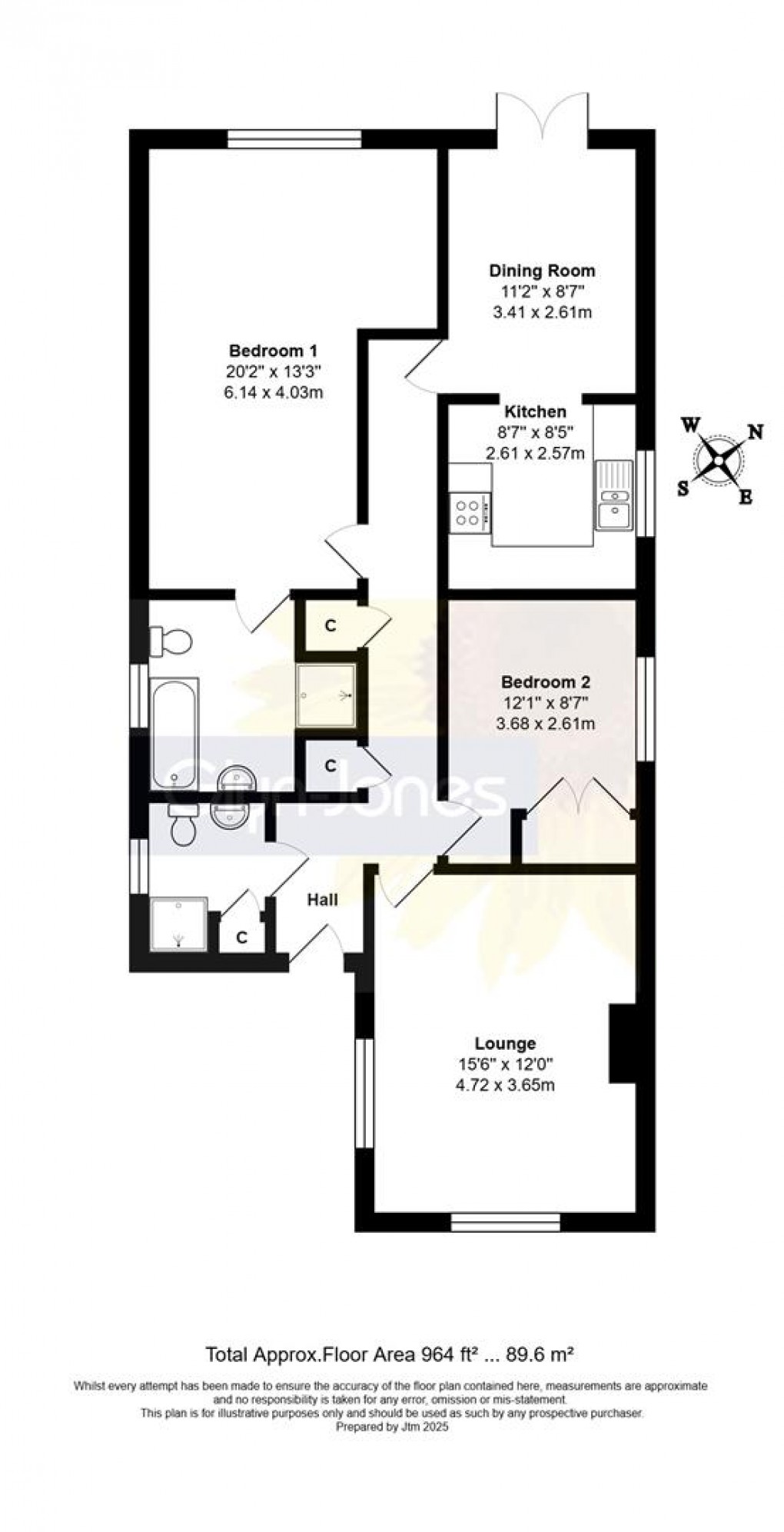 Floorplan for The Crescent, Rustington