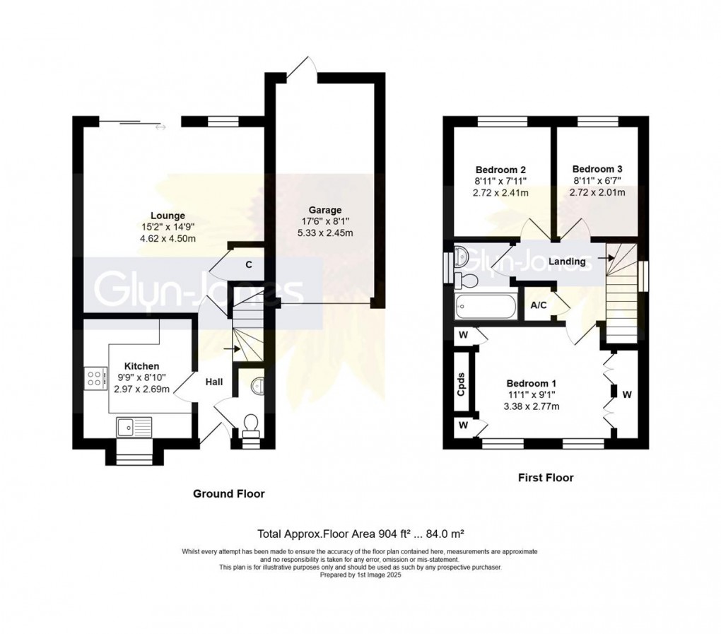 Floorplan for Buttermere Way, Littlehampton