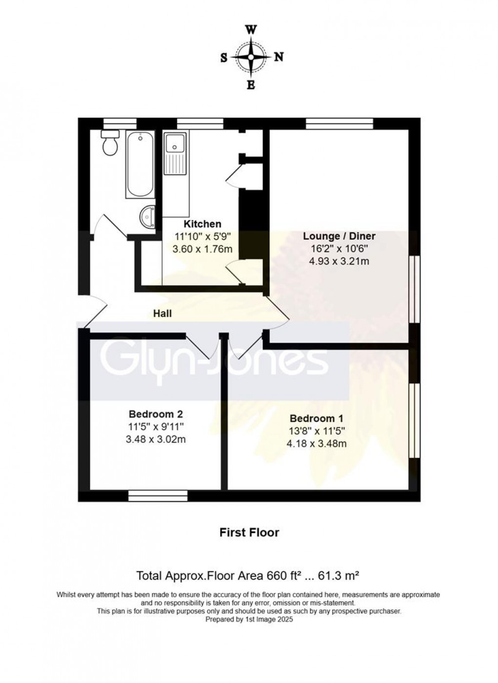 Floorplan for Arun Close, Rustington