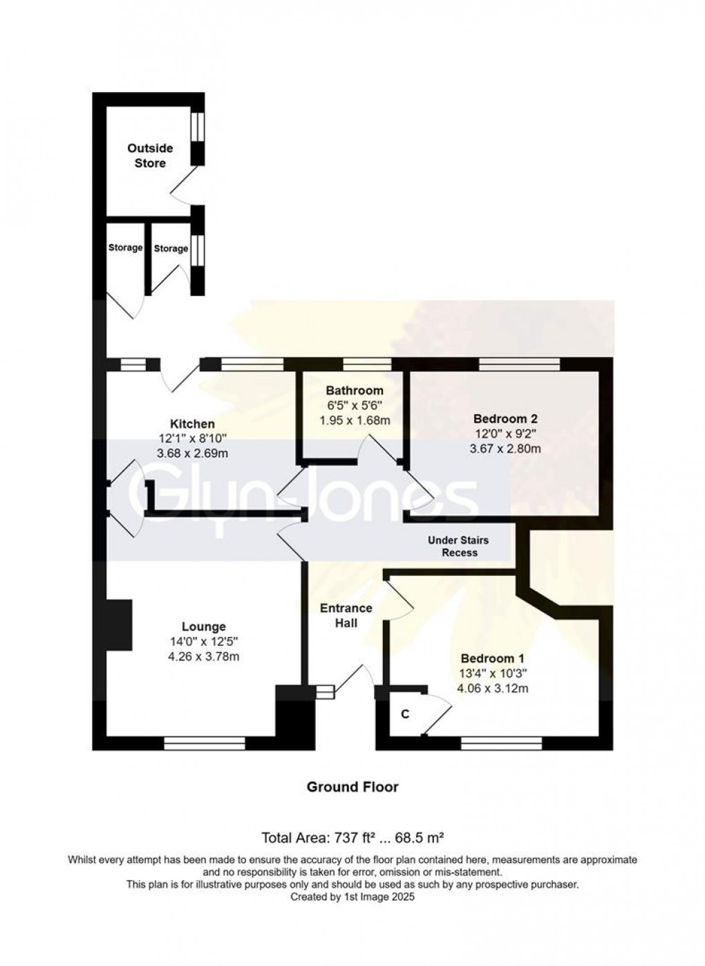 Floorplan for Walders Road, Rustington