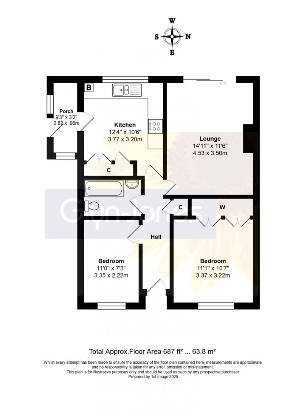 Floorplan for Highdown Drive, Littlehampton