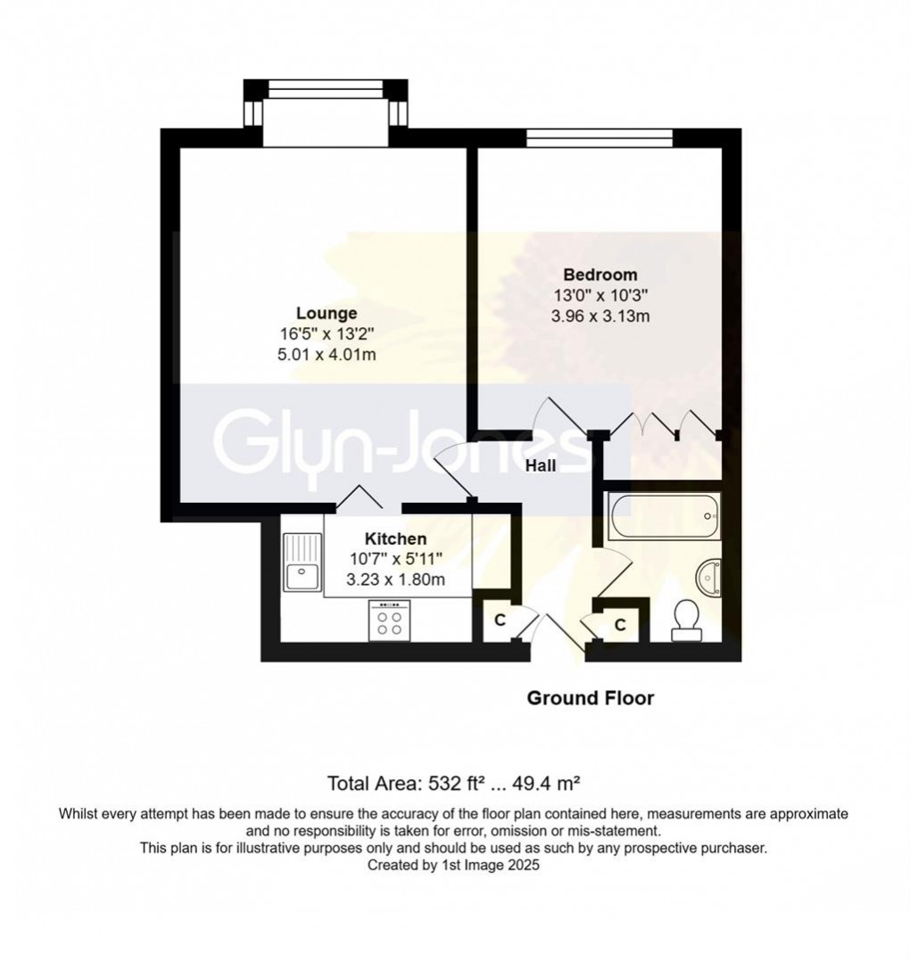 Floorplan for Windlesham Court, Worthing Road, Littlehampton