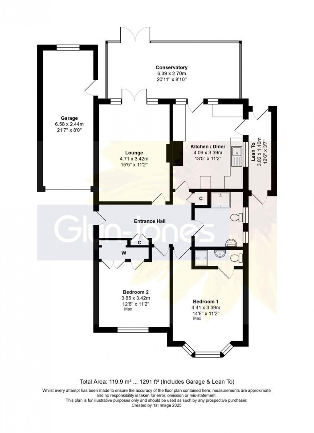 Floorplan for Fircroft Crescent, Rustington, Littlehampton