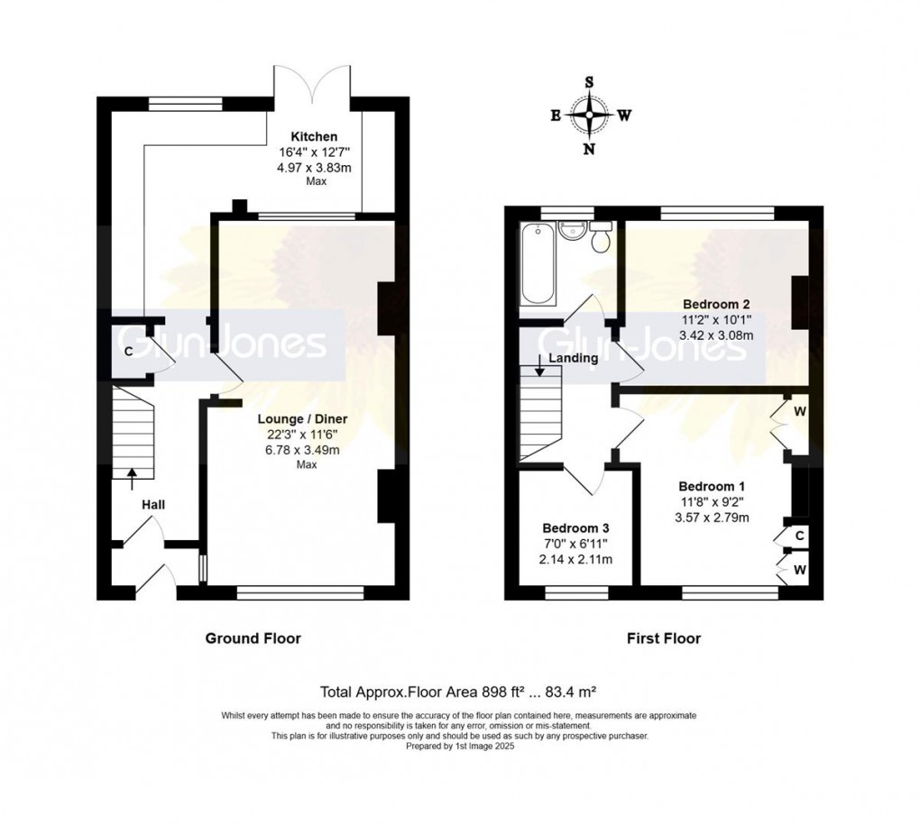 Floorplan for Walders Road, Rustington