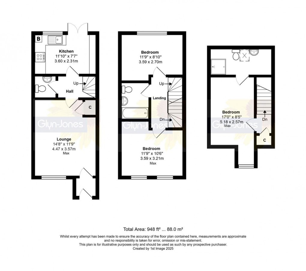 Floorplan for Amsbridge Crescent, Littlehampton