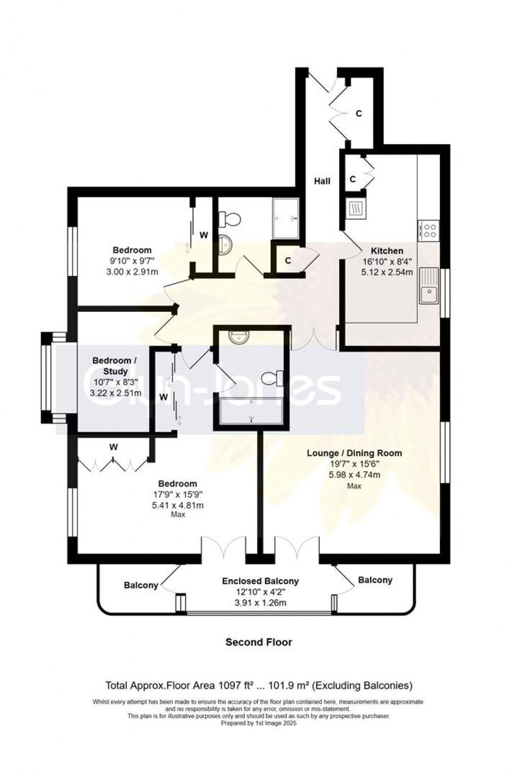 Floorplan for Strand Court, Harsfold Road, Rustington