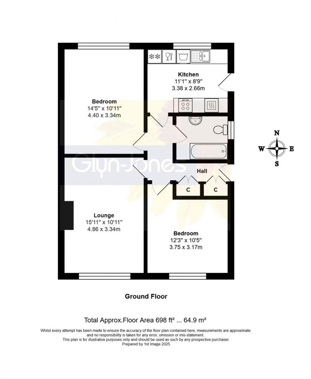 Floorplan for St. Marys Close, Littlehampton
