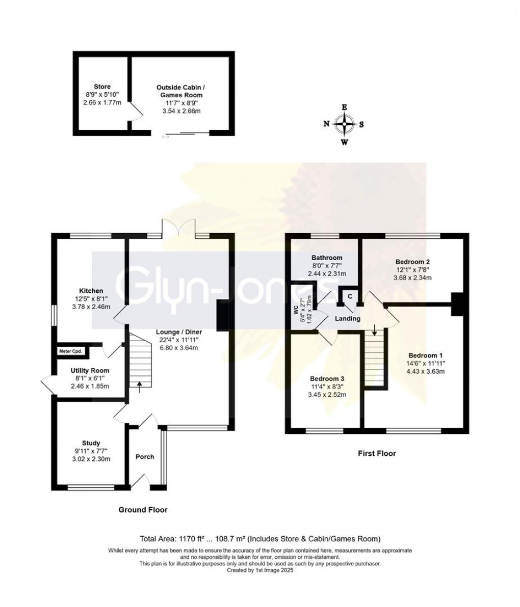 Floorplan for Chanctonbury Road, Rustington