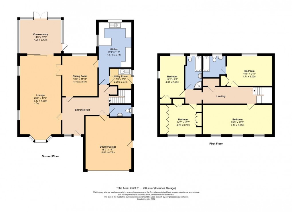 Floorplan for Sea Avenue, Rustington