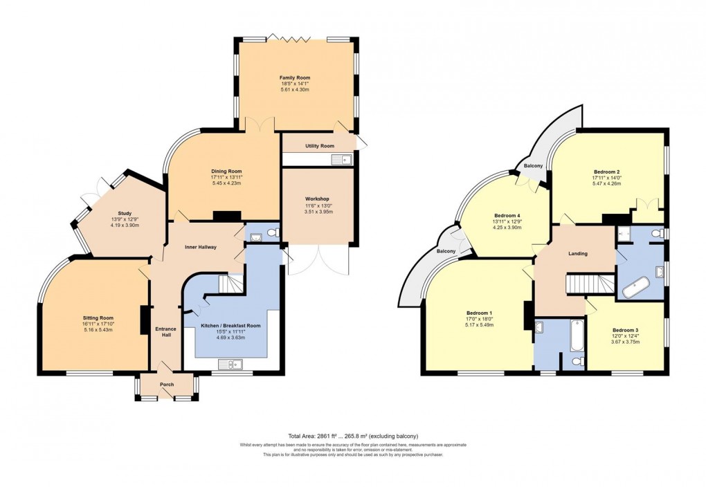 Floorplan for Sea Avenue, Rustington