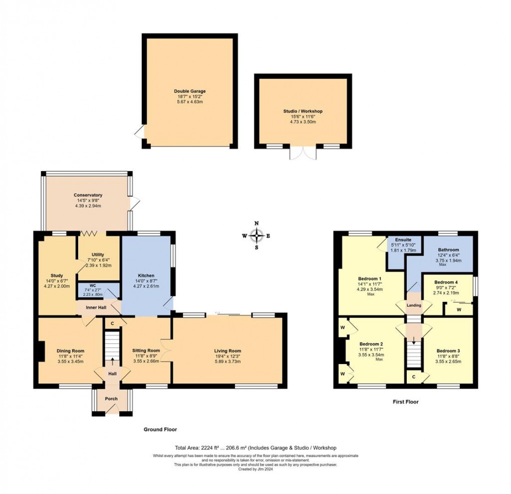 Floorplan for Worthing Road, Rustington