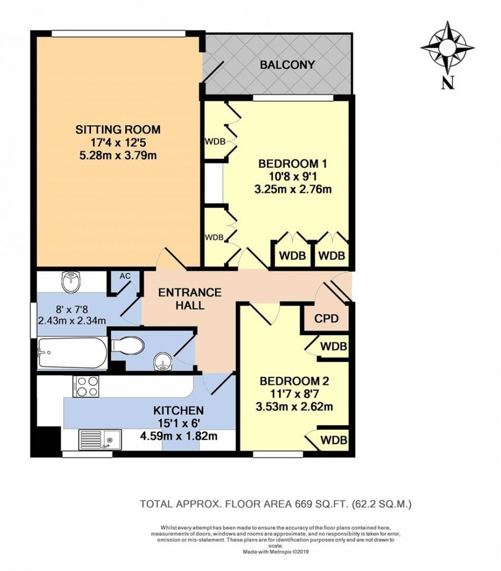 Floorplan for Fincham Close, East Preston