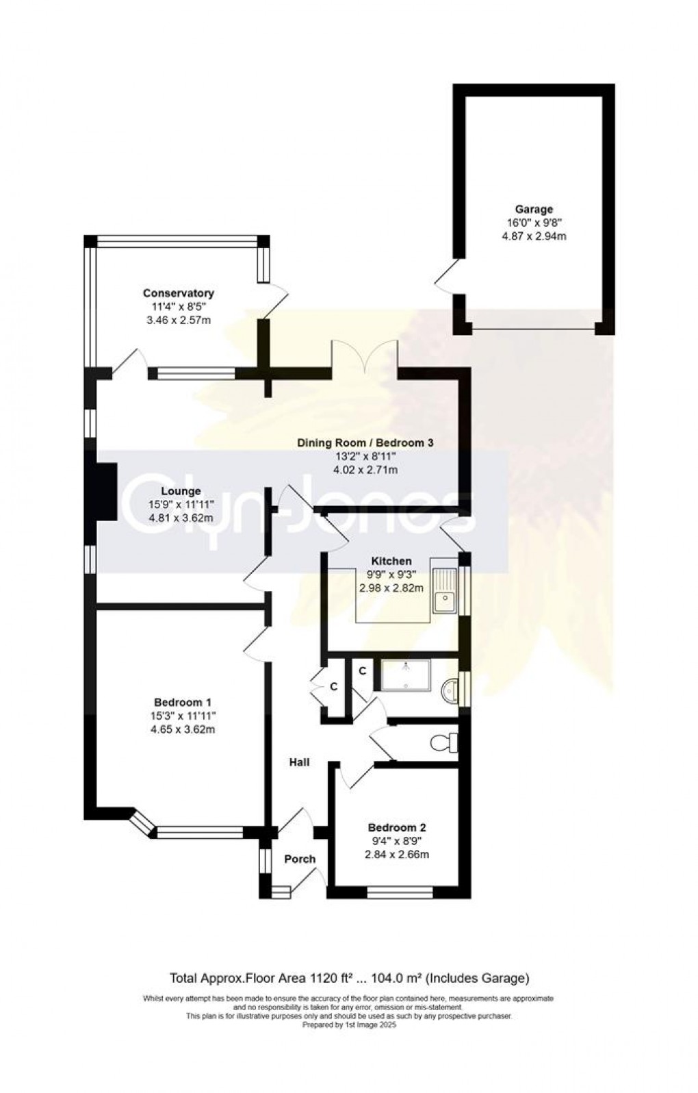 Floorplan for Fircroft Crescent, Rustington,