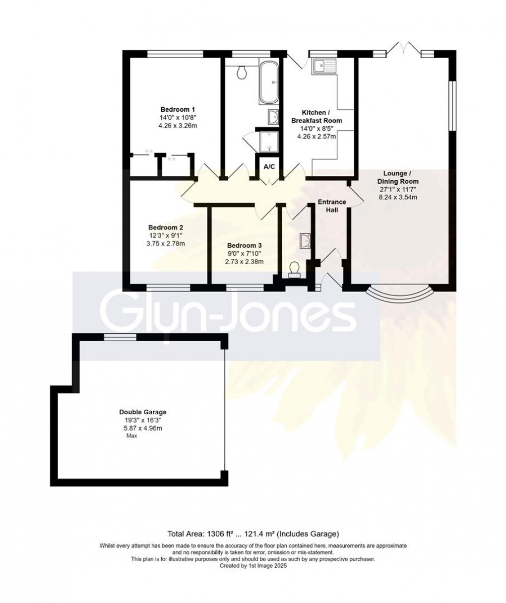 Floorplan for Walnut Avenue, Rustington