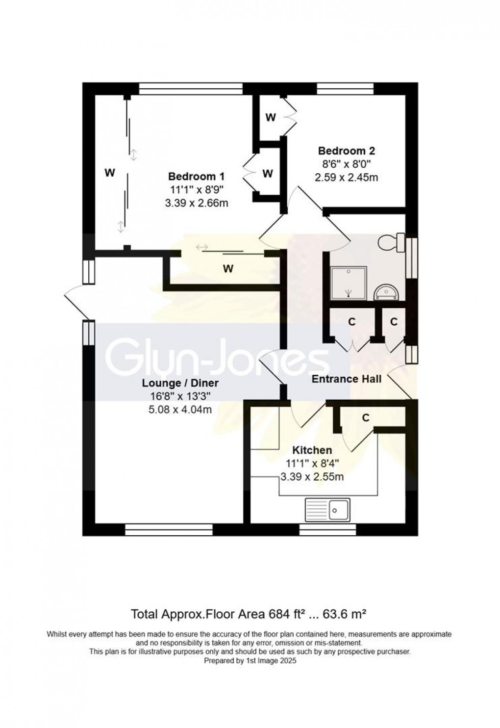 Floorplan for Andrew Avenue, Felpham
