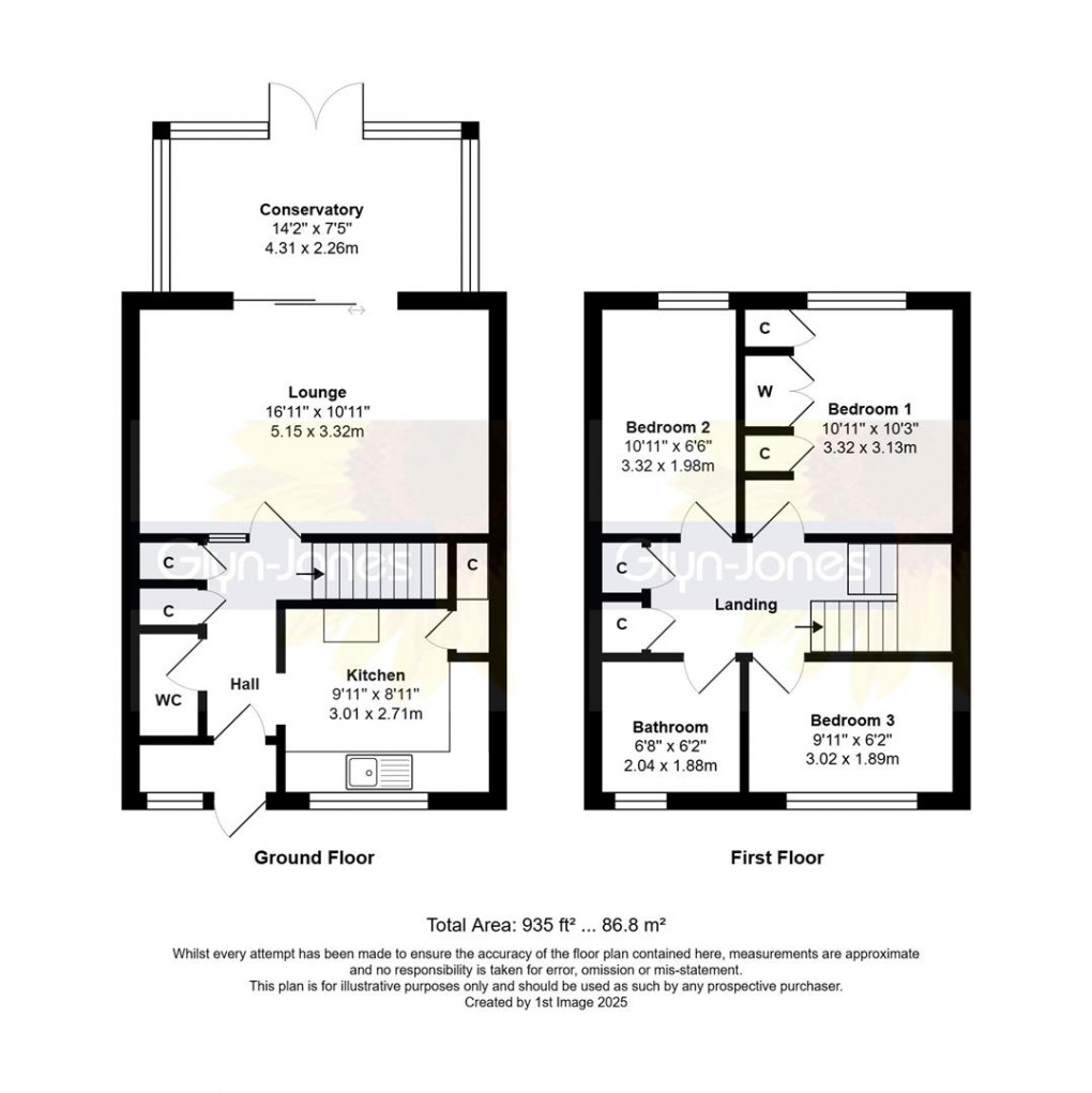 Floorplan for Brendon Way, Rustington