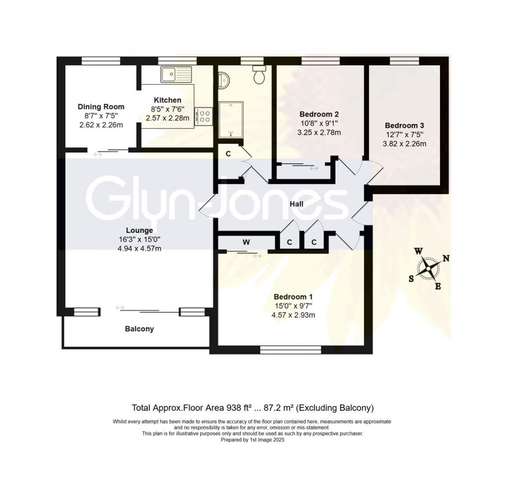 Floorplan for Fitzalan Court, Rackham Road, Rustington