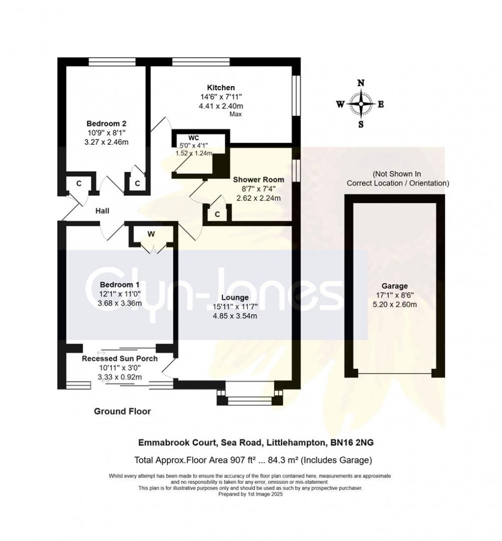Floorplan for Emma Brook Court, Sea Road, Rustington