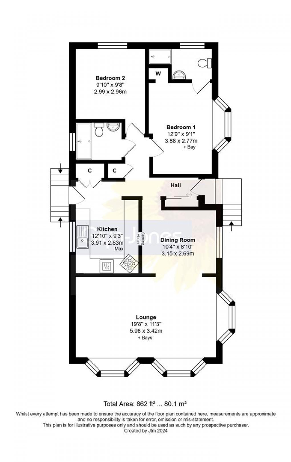 Floorplan for Aldingbourne Park, Hook Lane, Aldingbourne