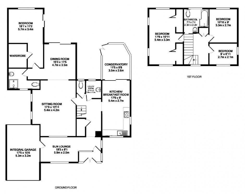 Floorplan for Sea Lane, East Preston