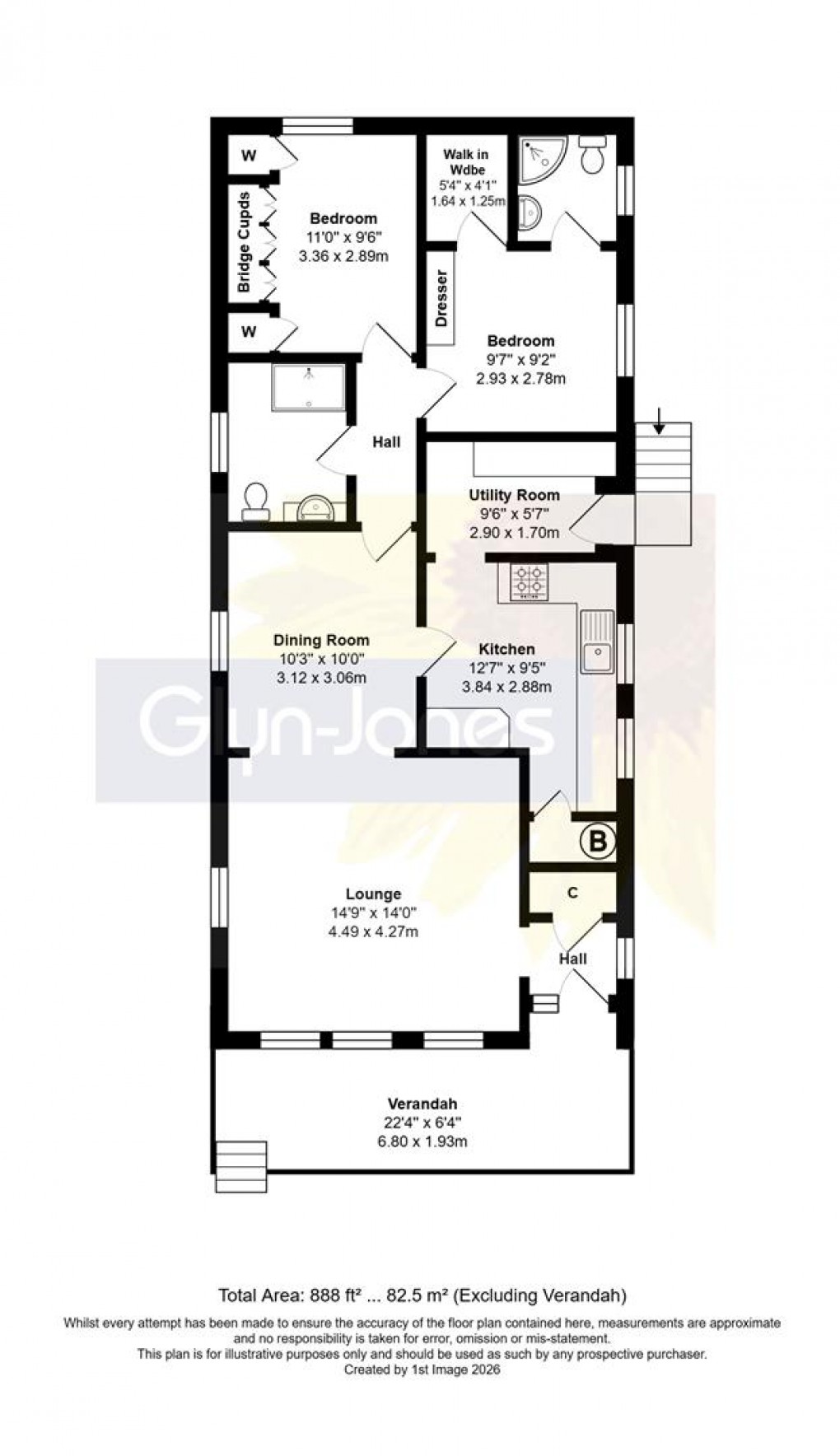 Floorplan for The Willows, Ford Road, Ford, Arundel