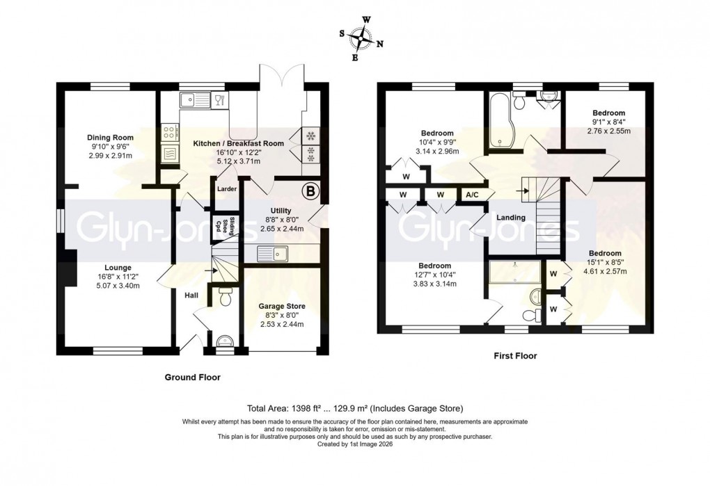Floorplan for May Close, Climping, Littlehampton