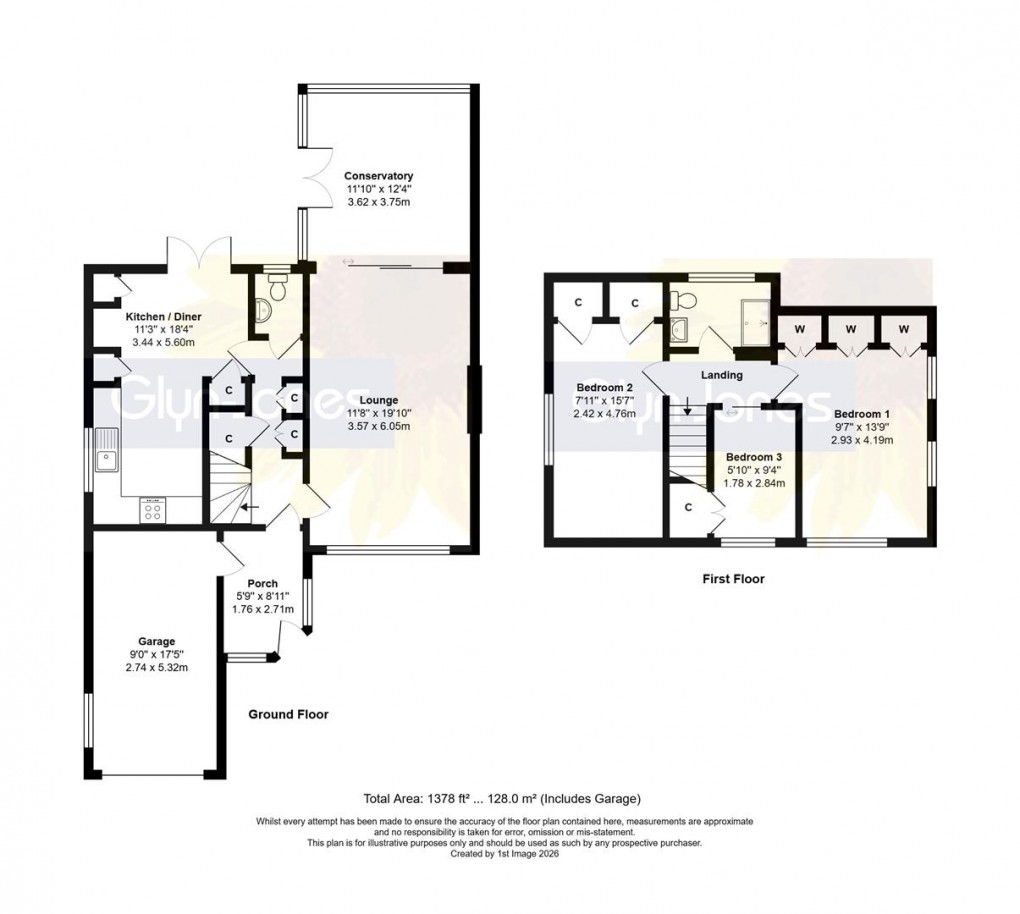 Floorplan for Highdown Drive, Littlehampton