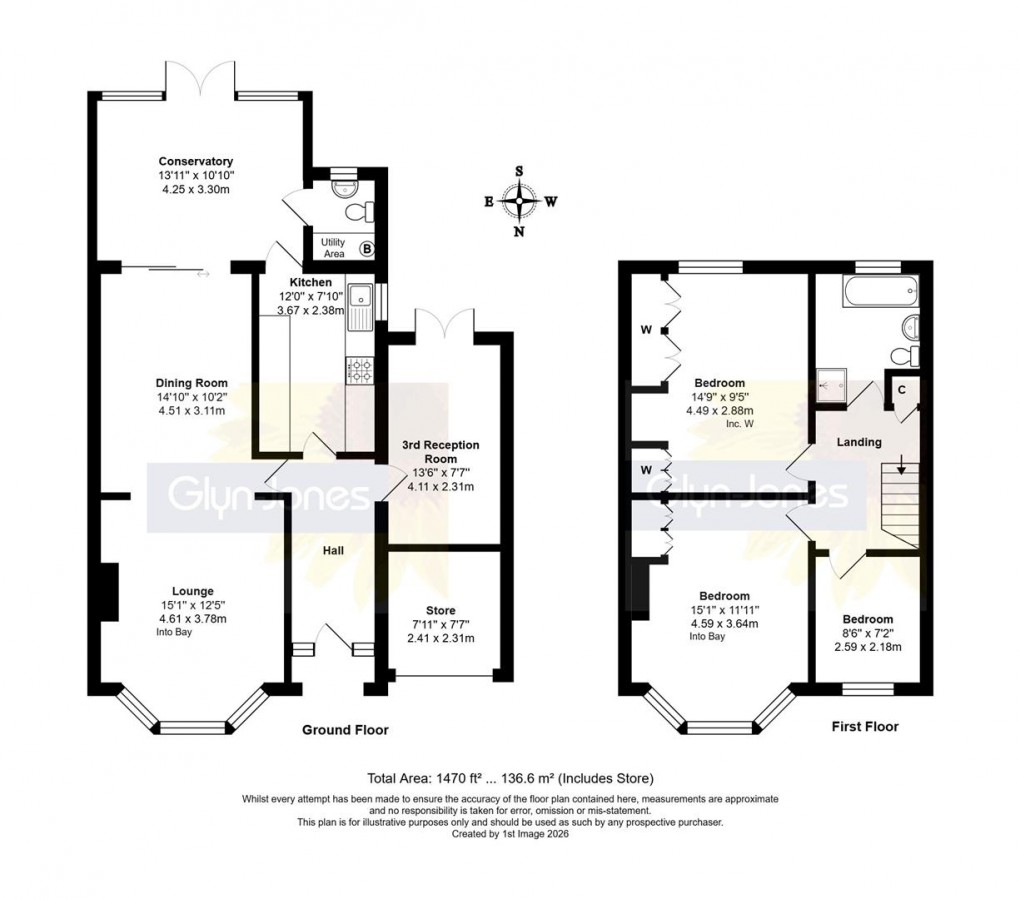 Floorplan for Cornwall Road, Littlehampton