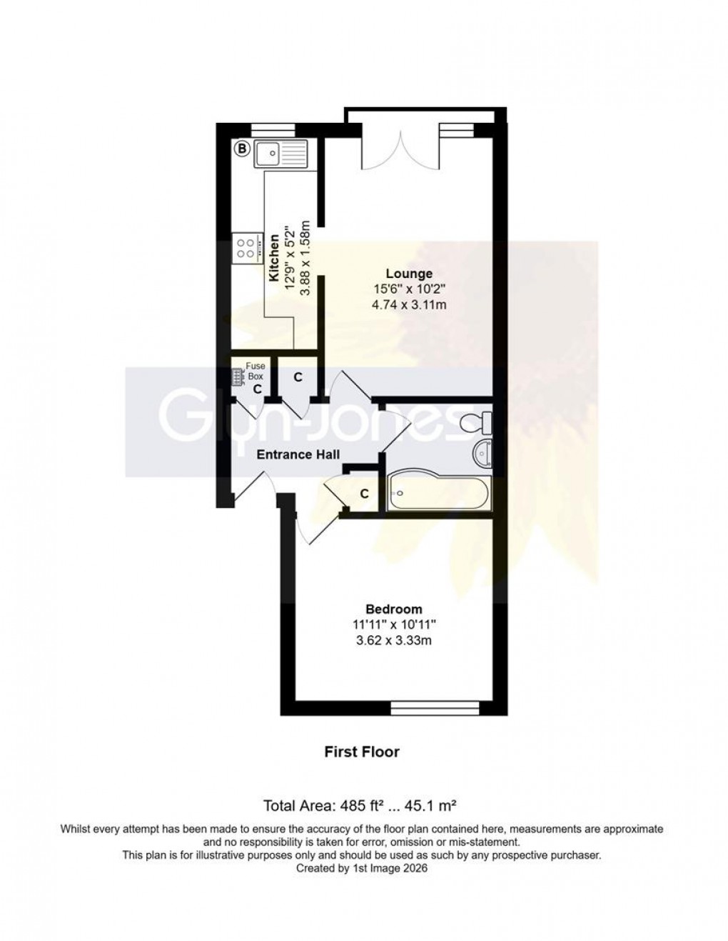 Floorplan for York Gardens, Littlehampton