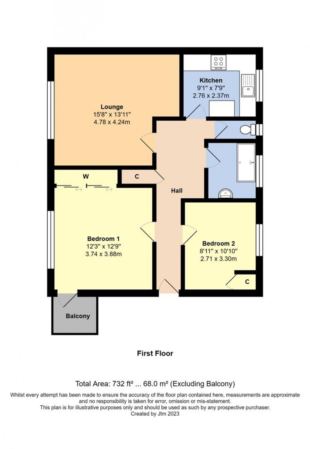 Floorplan for Shaftesbury Road, Rustington