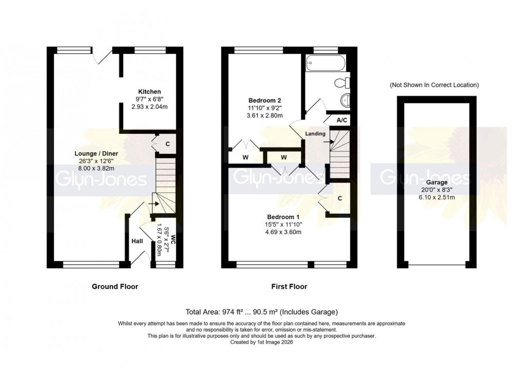 Floorplan for Arundel Garden, Rustington, Littlehampton
