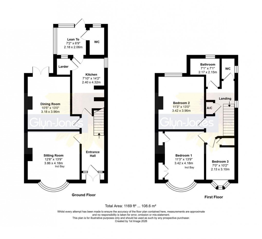 Floorplan for Cornwall Road, Littlehampton