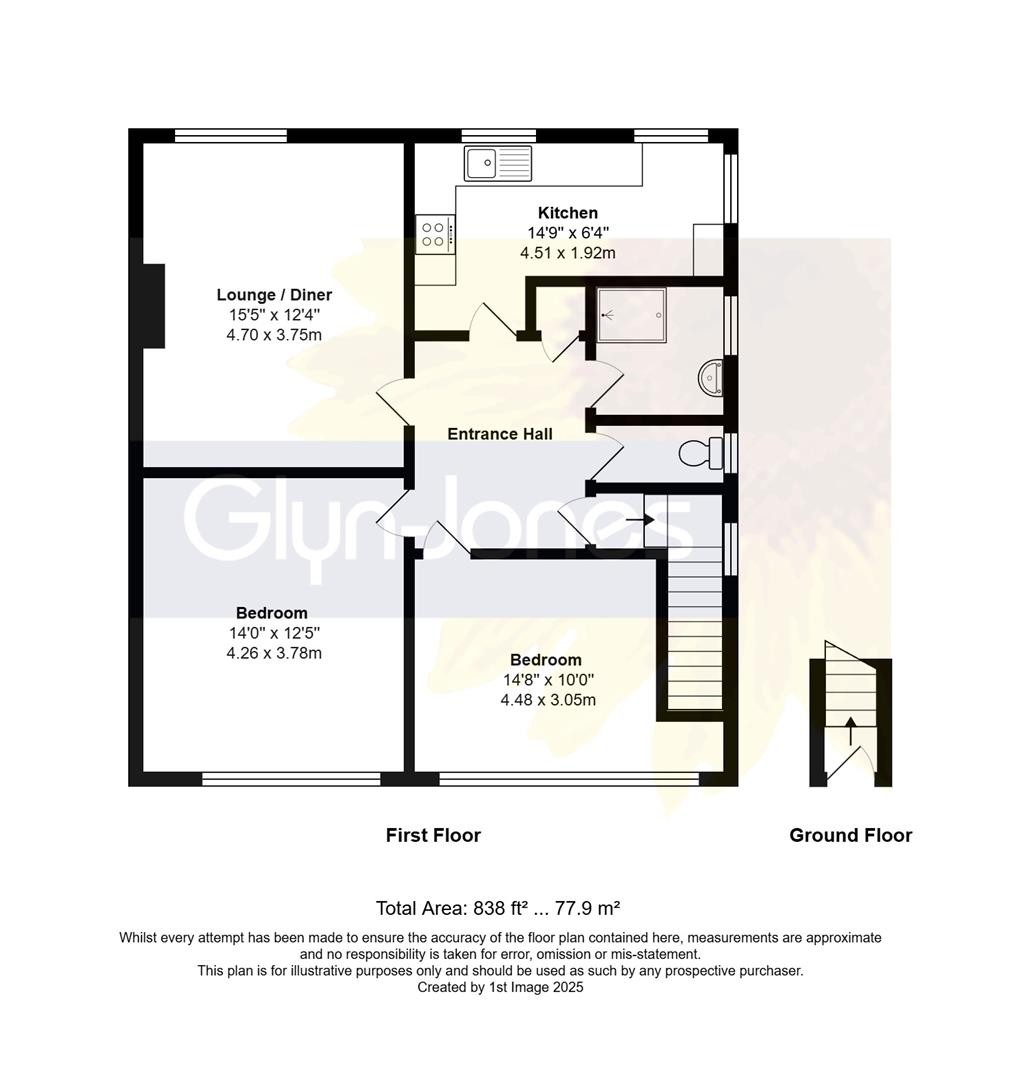 Floorplan for Elm Place, Rustington