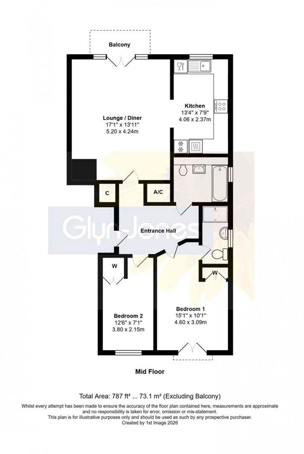 Floorplan for Pier Road Littlehampton